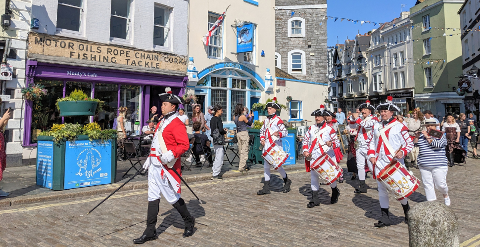 Pirates Walk Through Southside Street